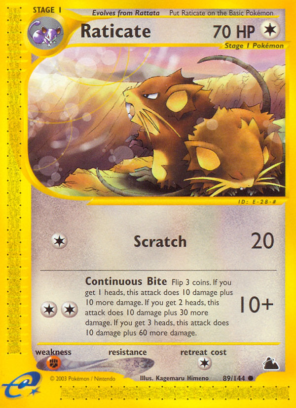 E-Series Skyridge Raticate #89/144